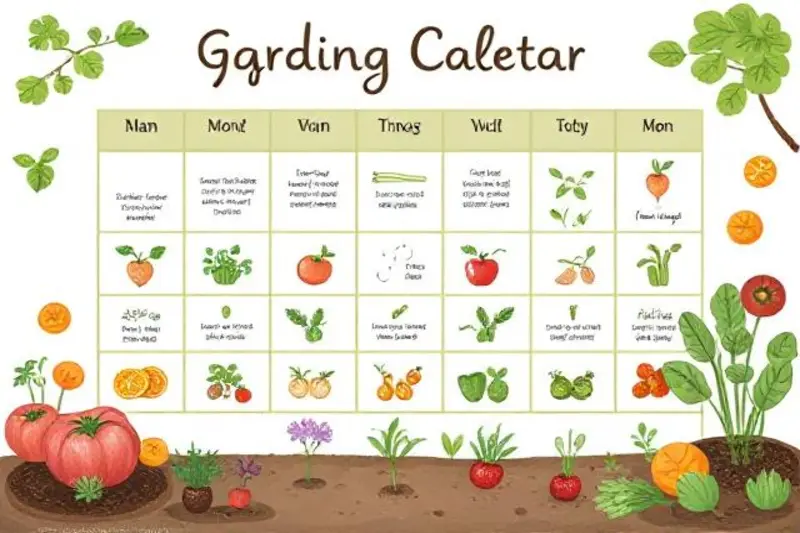 Calendario de siembra para huertos urbanos